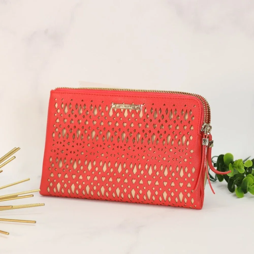 Stella + Dot Coral Clutch